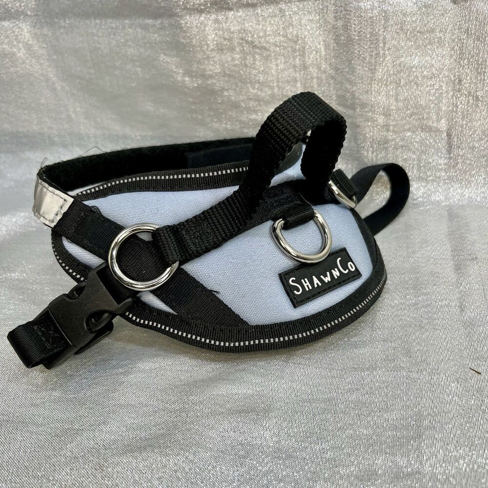 SHAWN Co Essential Dog Harness No-Pull w 3 Leash Clips Reflective No Choke XS